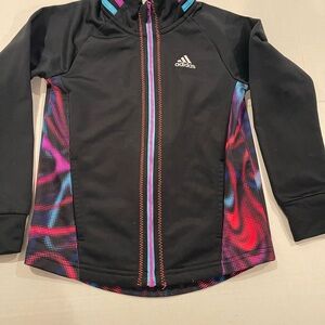 Adidas gymnastics warmup jacket - Black with Vibrant Accents
